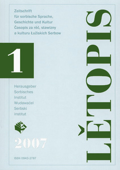 Titel Lětopis 54, 2007, Heft 1