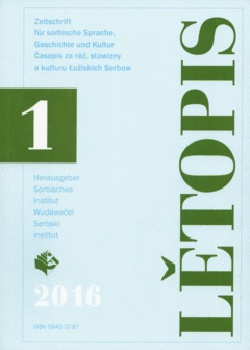 Titel Lětopis 63, 2016, Heft 1